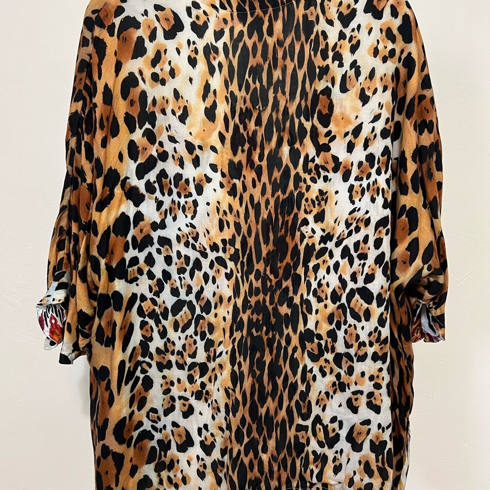 Chico's Multicolor Patterned Kimono - image 3